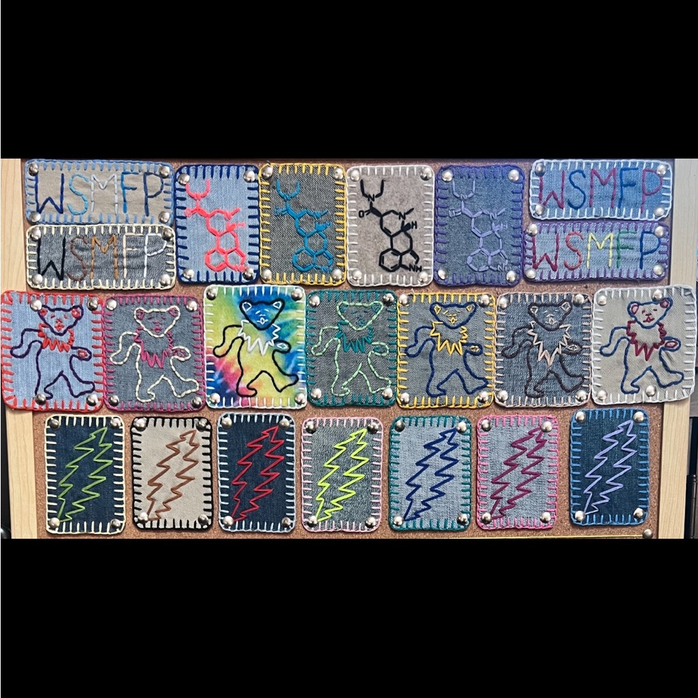 MIDIs Hand Embroidered Patches